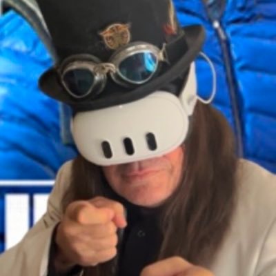 The Pop One character in a VR headset — PopOneXRP artwork